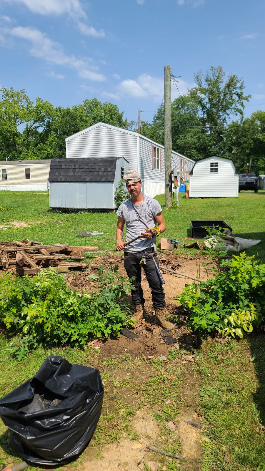 Outdoor cleanup project